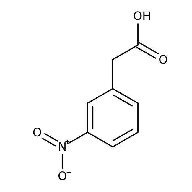 3-Nitrophenylacetic acid, 99%, C8H7NO4,