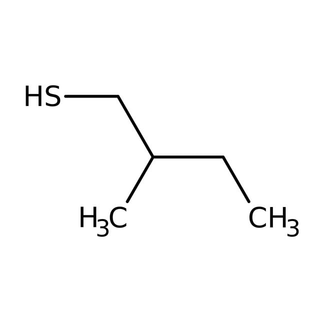 2-Methyl-1-butanethiol, 99%, C5H12S, CAS