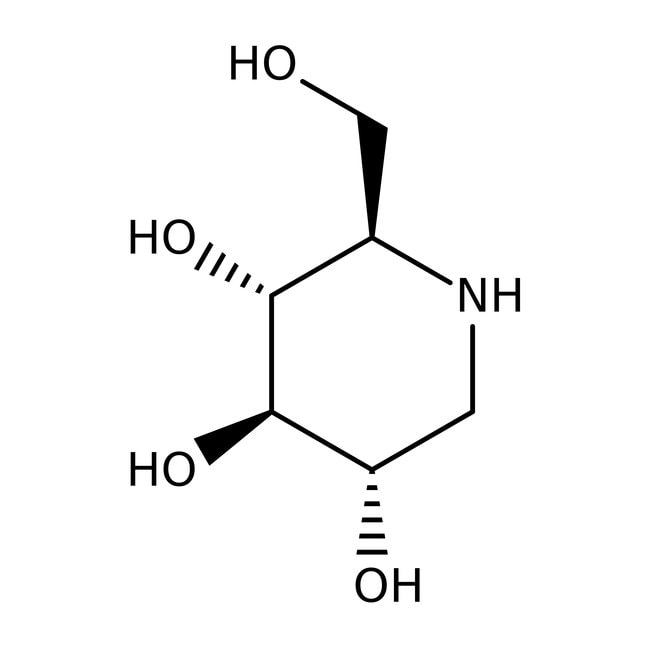 (+)-1-Deoxynojirimycin, C6H13NO4, CAS Nu