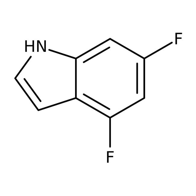 4,6-Difluoroindole, 97%, C8H5F2N, CAS Nu