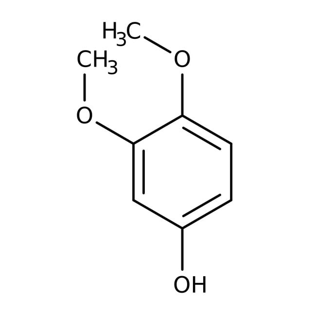 3,4-Dimethoxyphenol, 98%, C8H10O3, CAS N