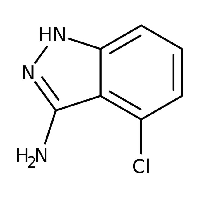 3-Amino-4-chloro-1H-indazole, 97%, C7H6C
