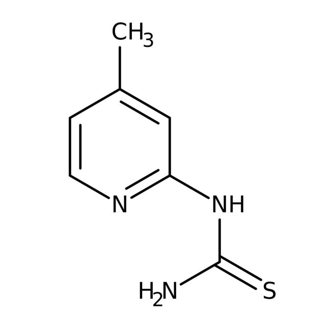 N-(4-Methyl-2-pyridyl)thiourea, 97%, C7H