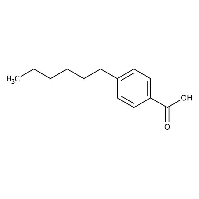 4-Hexylbenzoic acid, 97%, C13H18O2, CAS