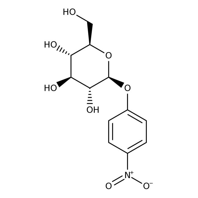 4-Nitrophenyl-beta-D-glucopyranosid, = 9