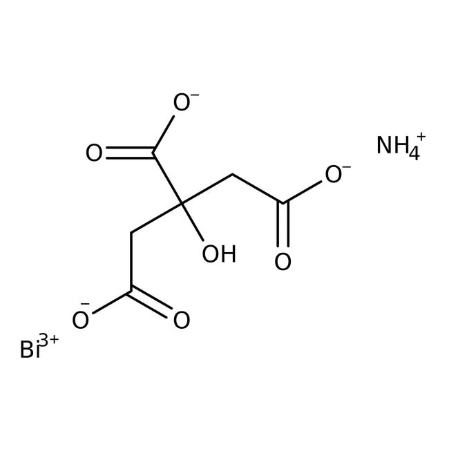 Ammoniumbismutcitrat, Bi 48–52 %, Wasser