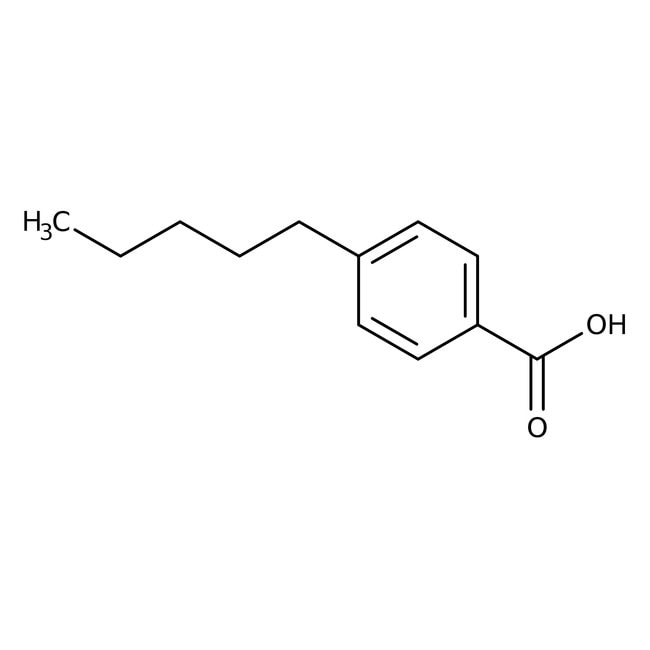 4-Pentylbenzoic acid, 97%, C12H16O2, CAS