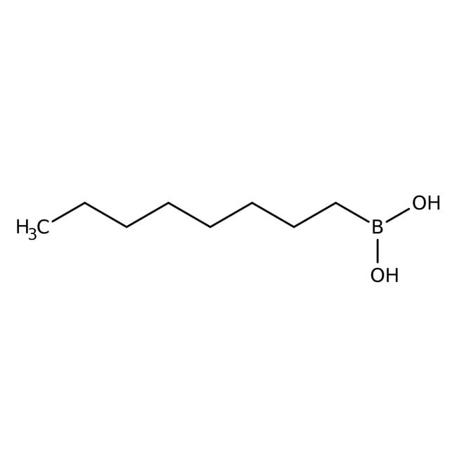 1-Octylboronic acid, 97%, C8H19BO2, CAS