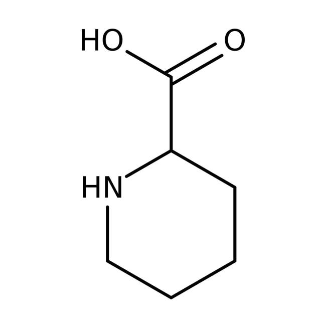 L-Pipecolinic acid, 99%, C6H11NO2, CAS N