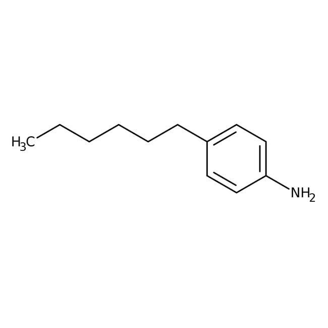 4-n-Hexylaniline, 98%, C12H19N, CAS Numb