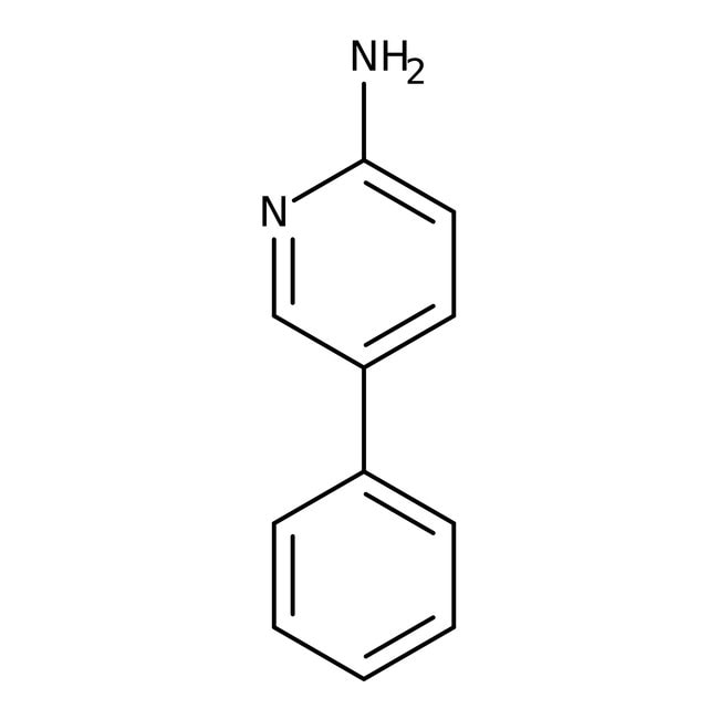2-Amino-5-phenylpyridine, 97%, C11H10N2,