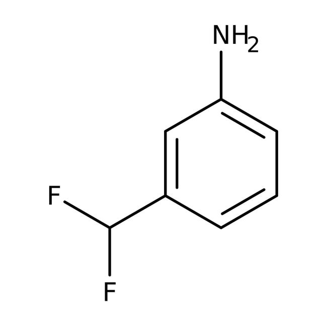 3-(Difluoromethyl)aniline, 97%, C7H7F2N,