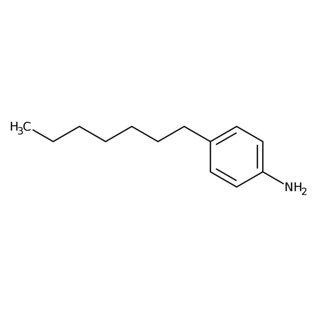 4-n-Heptylaniline, 98%, C13H21N, CAS Num