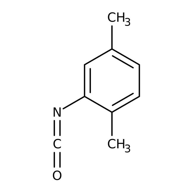 2,5-Dimethylphenyl isocyanate, 97%, C9H9
