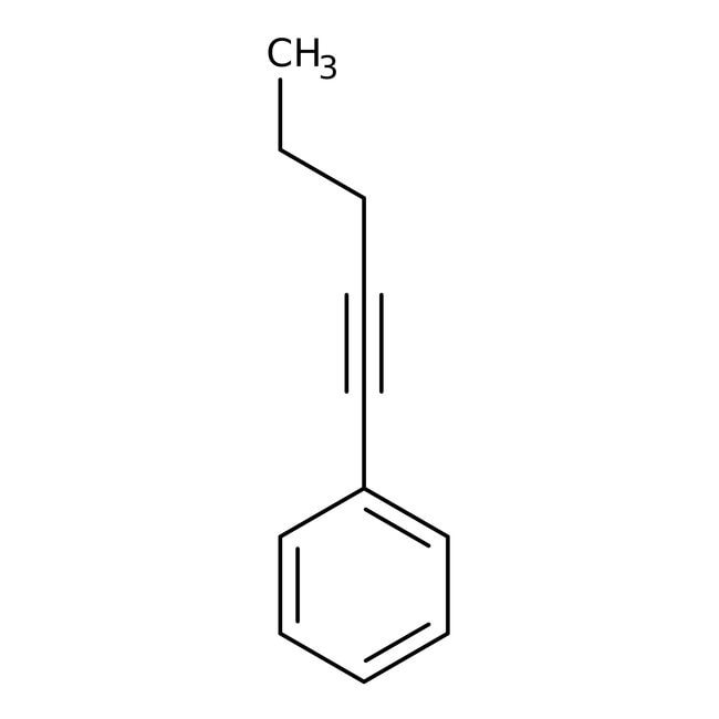 1-Phenyl-1-pentyne, 98%, C11H12, CAS Num
