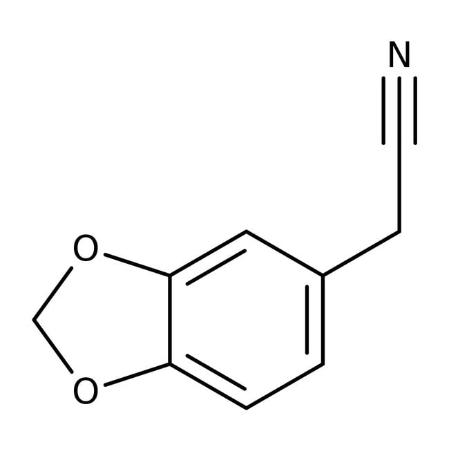 3,4-(Methylendioxy)-phenylacetonitril, =