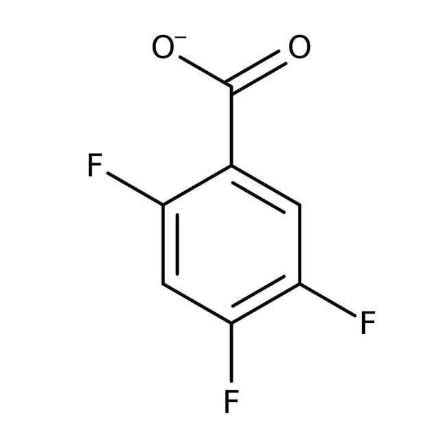 2,4,5-Trifluorobenzoic acid, 98%, C7H3F3