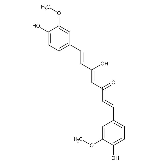 Curcumin, 95%, C21H20O6, CAS Number-458-