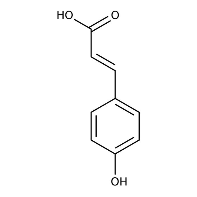 trans-4-Hydroxycinnamic acid, 98%, C9H8O