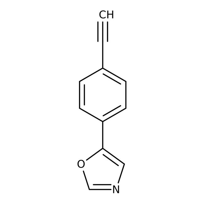 5-(4-Ethynylphenyl)-1, 3-oxazole, 97%, C