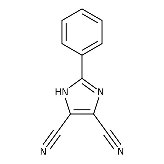 4,5-Dicyano-2-phenylimidazole, 97%, C11H