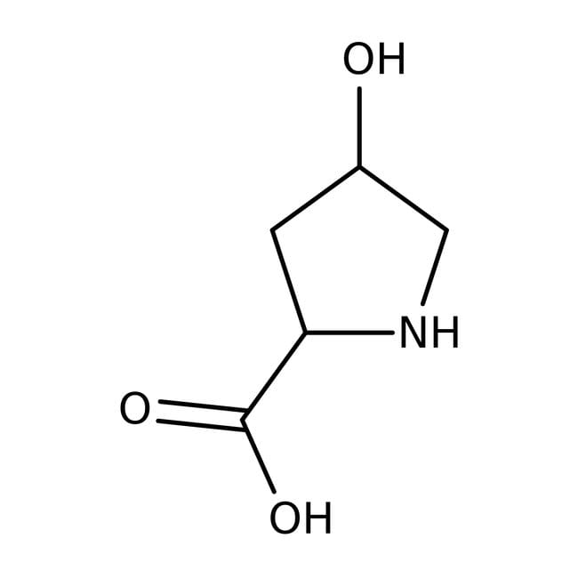 trans-4-Hydroxy-L-proline, >-99%, C5H9NO