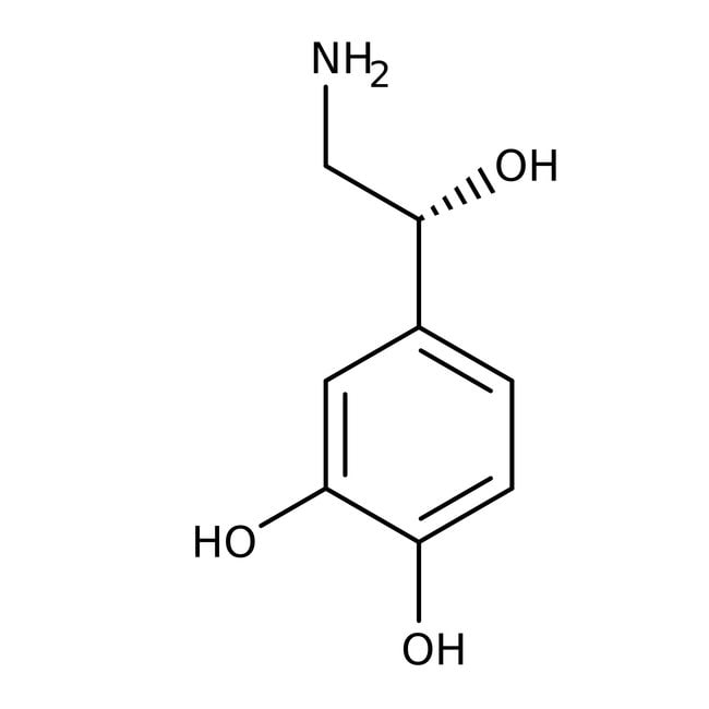L-Noradrenaline, 98%, C8H11NO3, CAS Numb