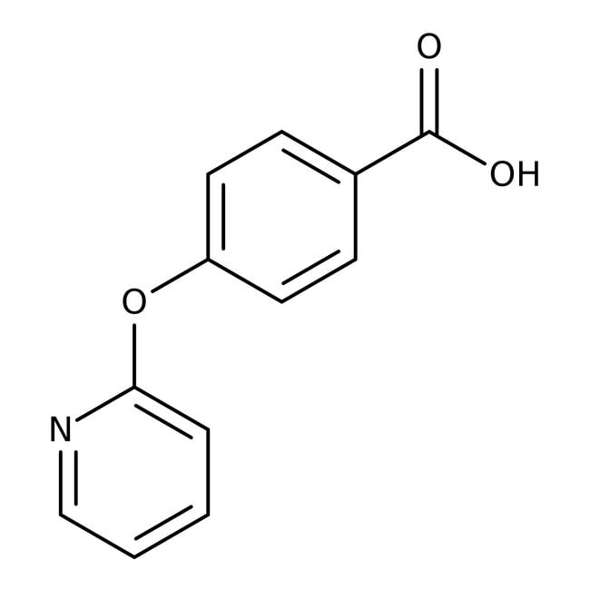 4-(Pyrid-2-yloxy)benzoic acid, 97%, C12H