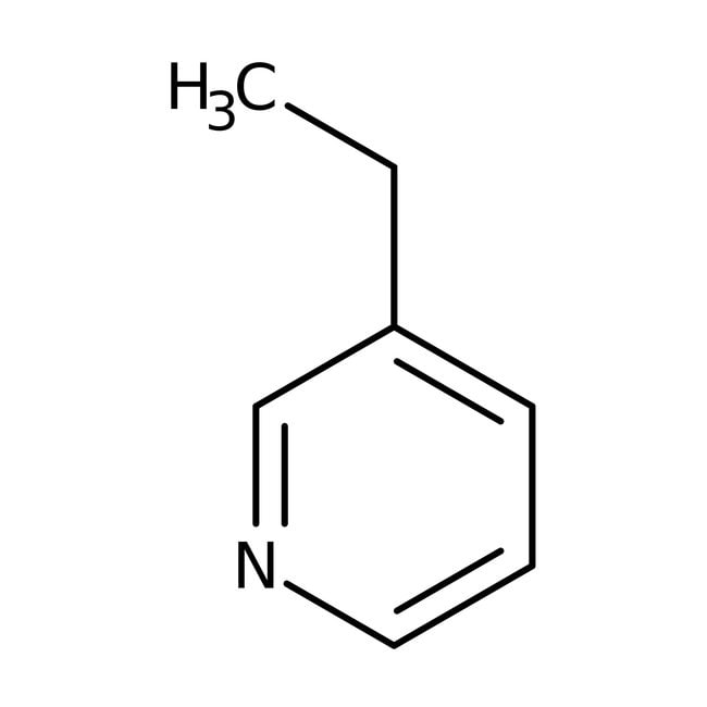 3-Ethylpyridine, 98%, C7H9N, CAS Number-