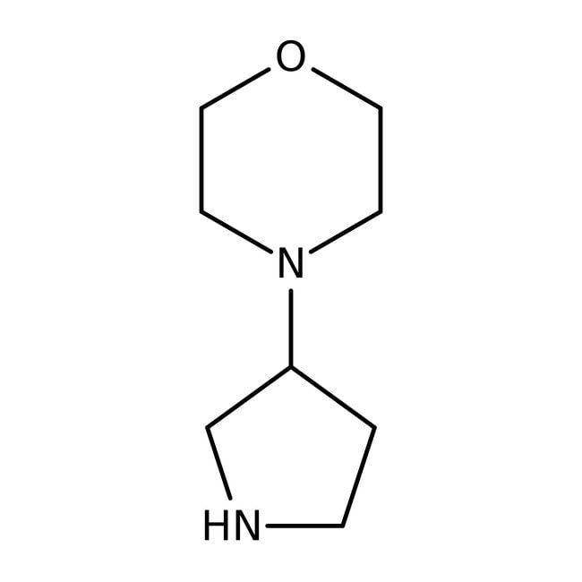 4-(3-Pyrrolidinyl)morpholine, 97%, C8H16