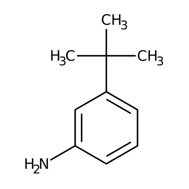 3-tert-Butylaniline, 97%, C10H15N, CAS N