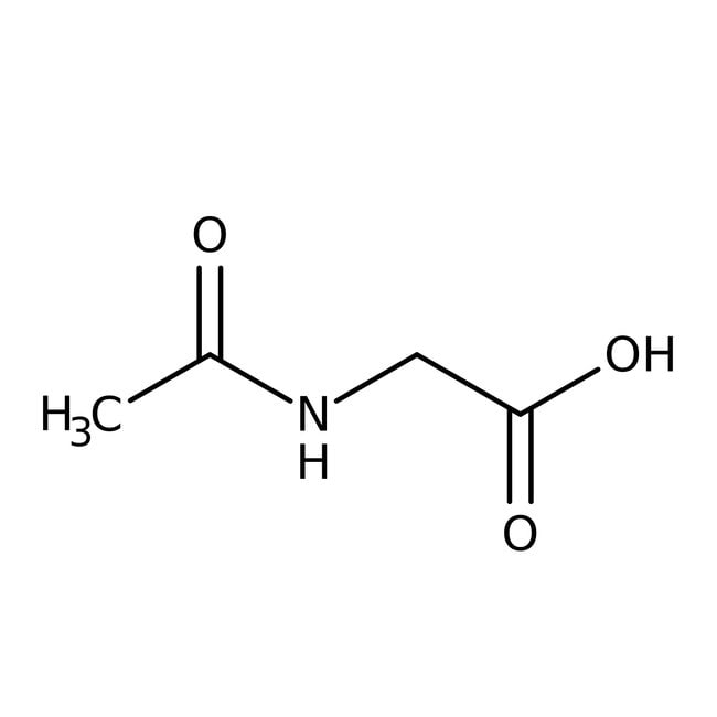 N-Acetylglycine, 99%, C4H7NO3, CAS Numbe