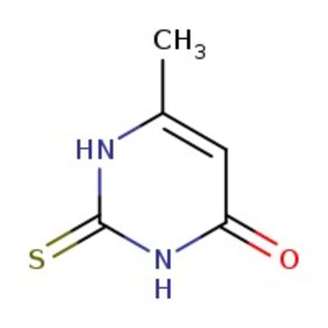 6-Methyl-2-thiouracil, 98%, C5H6N2OS, CA