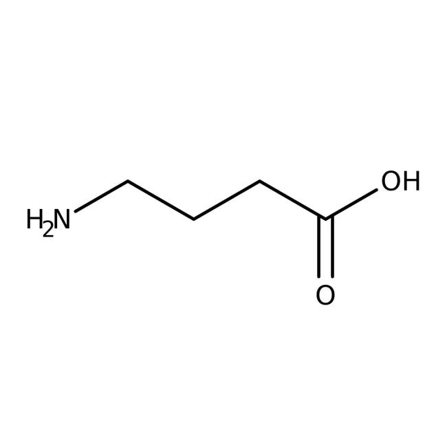 4-Aminobutyric acid, 97%, C4H9NO2, CAS N