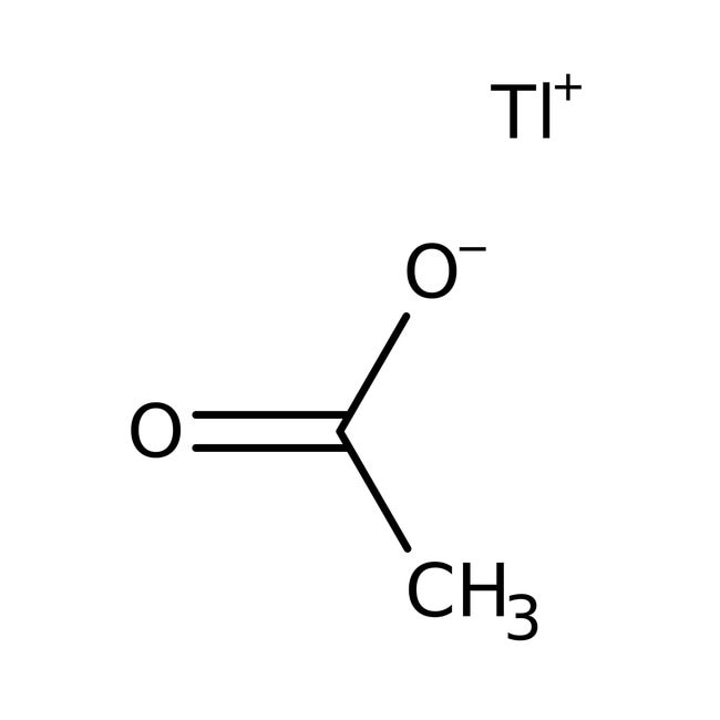 Thallium(I) acetate, 99.995%, C2H6O2Tl,