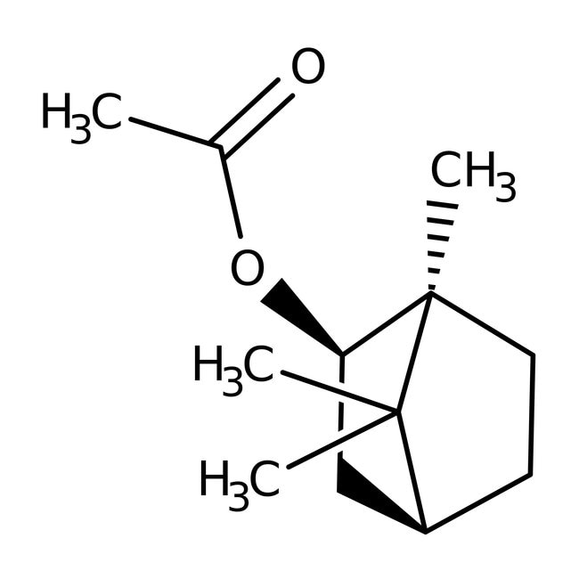 L-(-)-Bornyl acetate, 95%, C12H20O2, CAS
