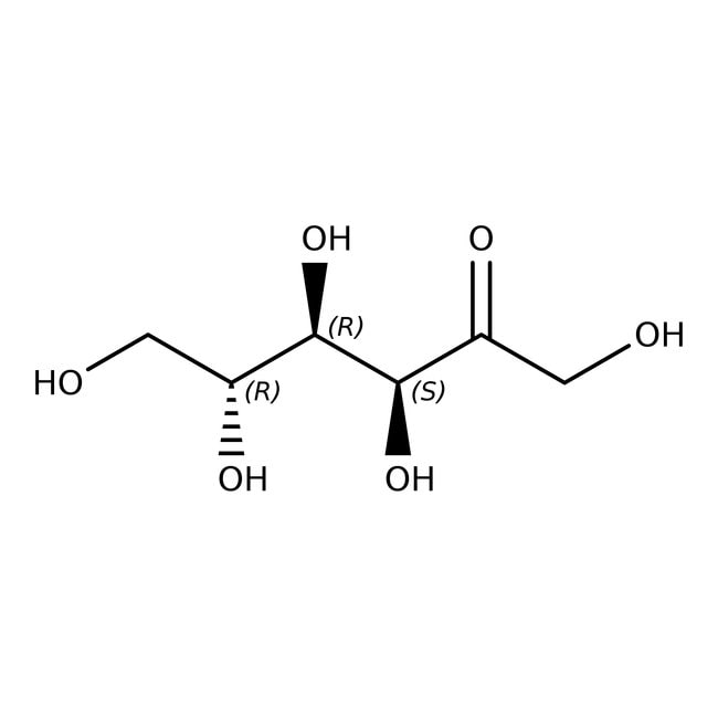 D-Fructose, 99%, C6H12O6, CAS Number-57-