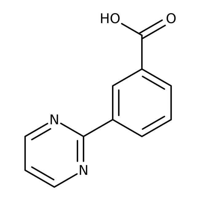 3-Pyrimidin-2-ylbenzoic acid, 97%, C11H8