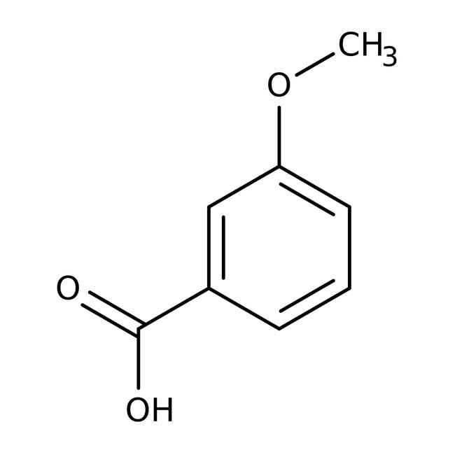 3-Methoxybenzoic acid, 99%, C8H8O3, CAS