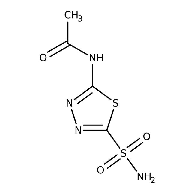 Acetazolamide, 99%, C4H6N4O3S2, CAS Numb