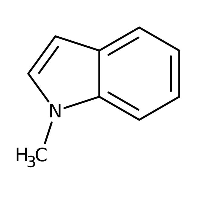 1-Methylindole, 98%, C9H9N, CAS Number-6