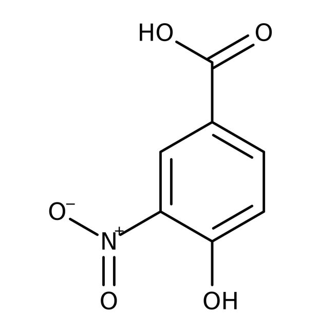 4-Hydroxy-3-nitrobenzoic acid, 98%, C7H5