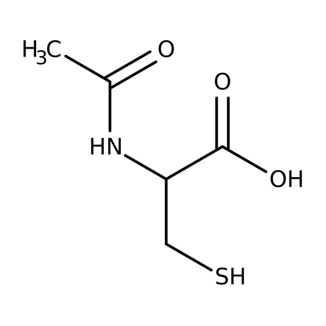 N-Acetyl-L-cysteine, >-98%, C5H9NO3S, CA