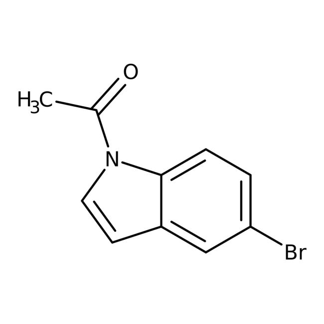 1-Acetyl-5-bromoindole, 97%, C10H8BrNO,