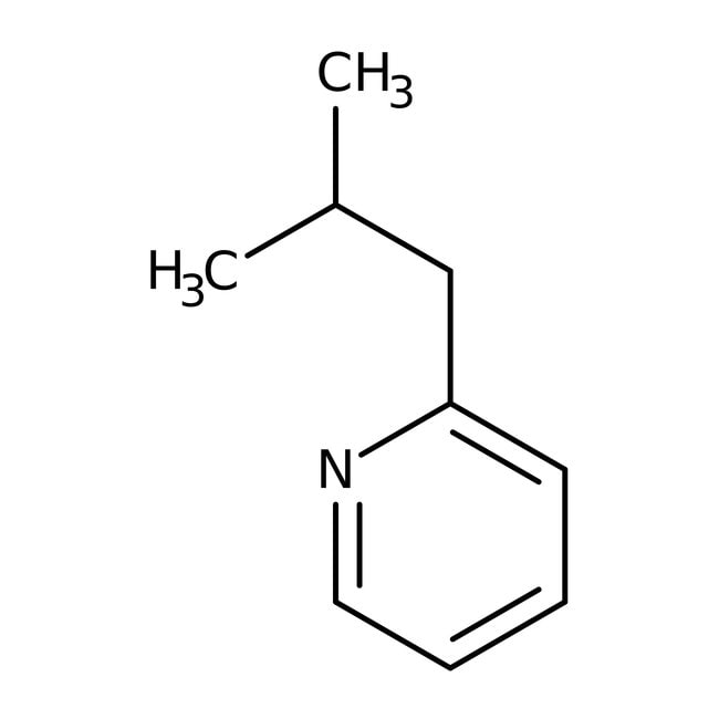 2-Isobutylpyridine, 99%, C9H13N, CAS Num