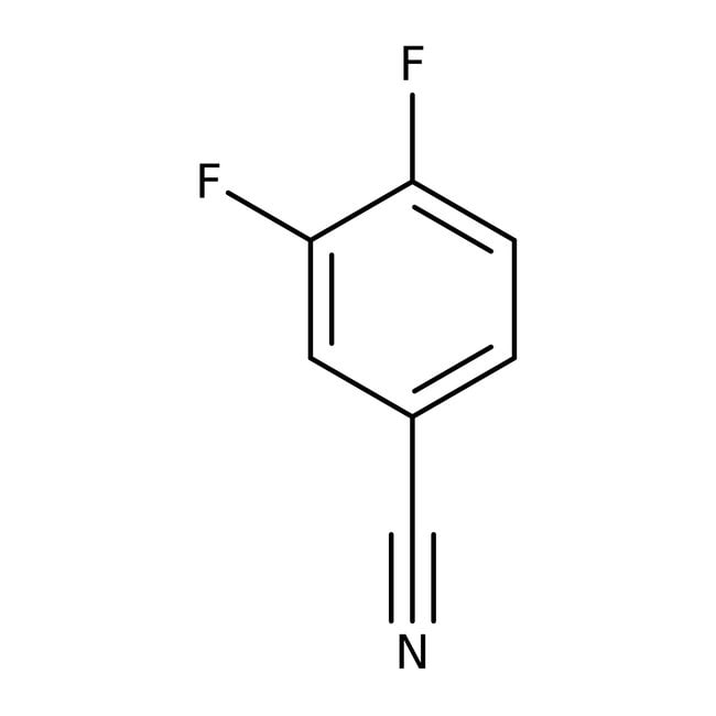 3,4-Difluorobenzonitrile, 98%, C7H3F2N,