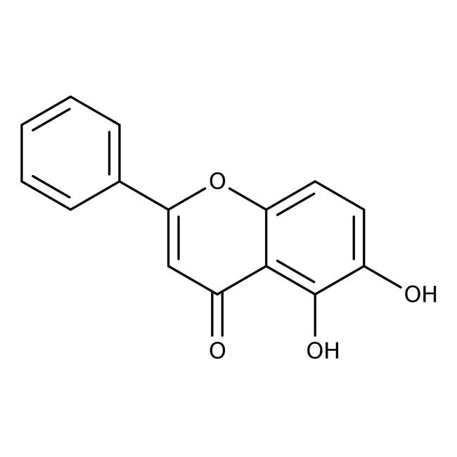 5,6-Dihydroxyflavone, 97%, C15H10O4, CAS