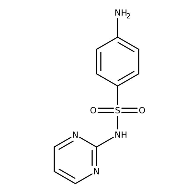 Sulfadiazine, 99%, C10H10N4O2S, CAS Numb
