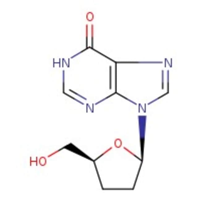 2',3'-Dideoxyinosine, 98%, C10H12N4O3, C