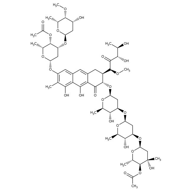 Chromomycin A3, 97%, C57H82O26, CAS Numb